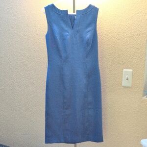 Elegant Blue Sleeveless Dress